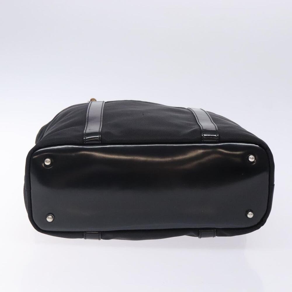 GUCCI Bamboo Tote Bag Nylon Black Silver 000 1998 000 1998 - Picture 9 of 12